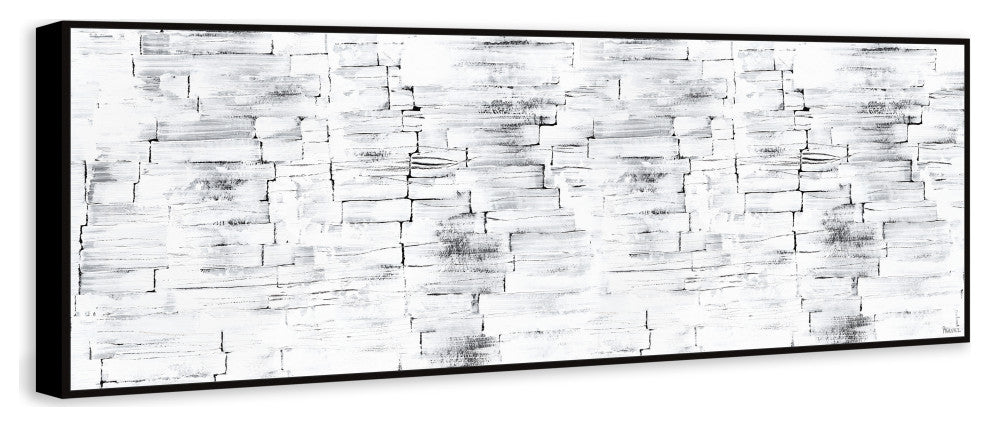 "Bare Imagination" Floater Framed Painting Print on Canvas, 45x15