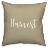 Harvest in Beige 18x18 Throw Pillow