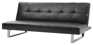 Sofa Bed, White, Black