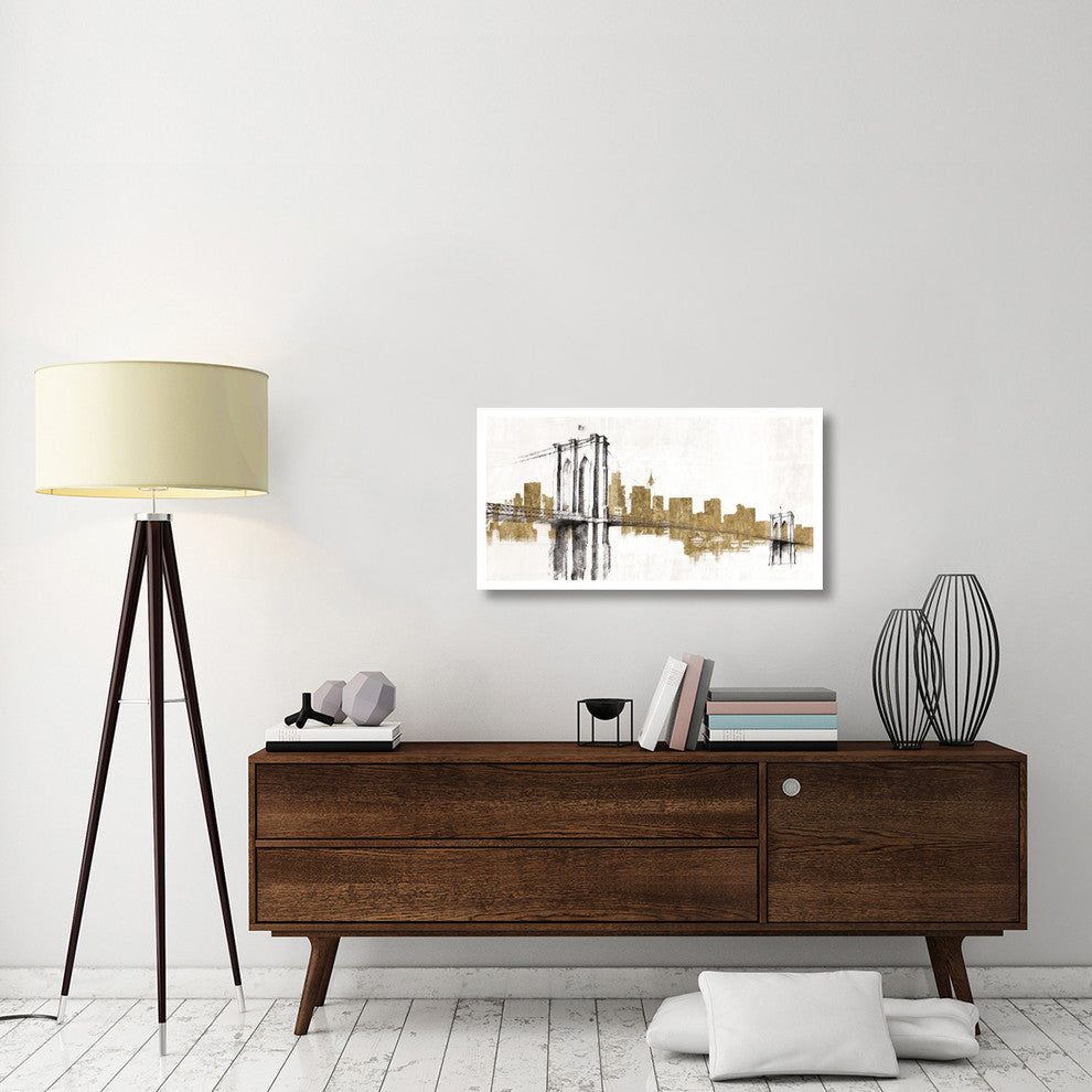 "Skyline Crossing Gold" Digital Paper Print by Avery Tillmon, 38"x20"