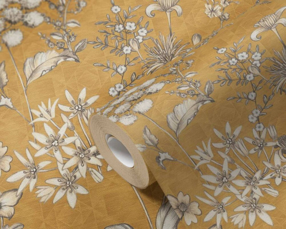 Textured Wallpaper Floral, 391172