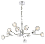 12 Light Pendant, Chrome