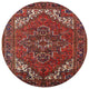 Ahgly Company Indoor Round Mid-Century Modern Area Rugs, 4' Round