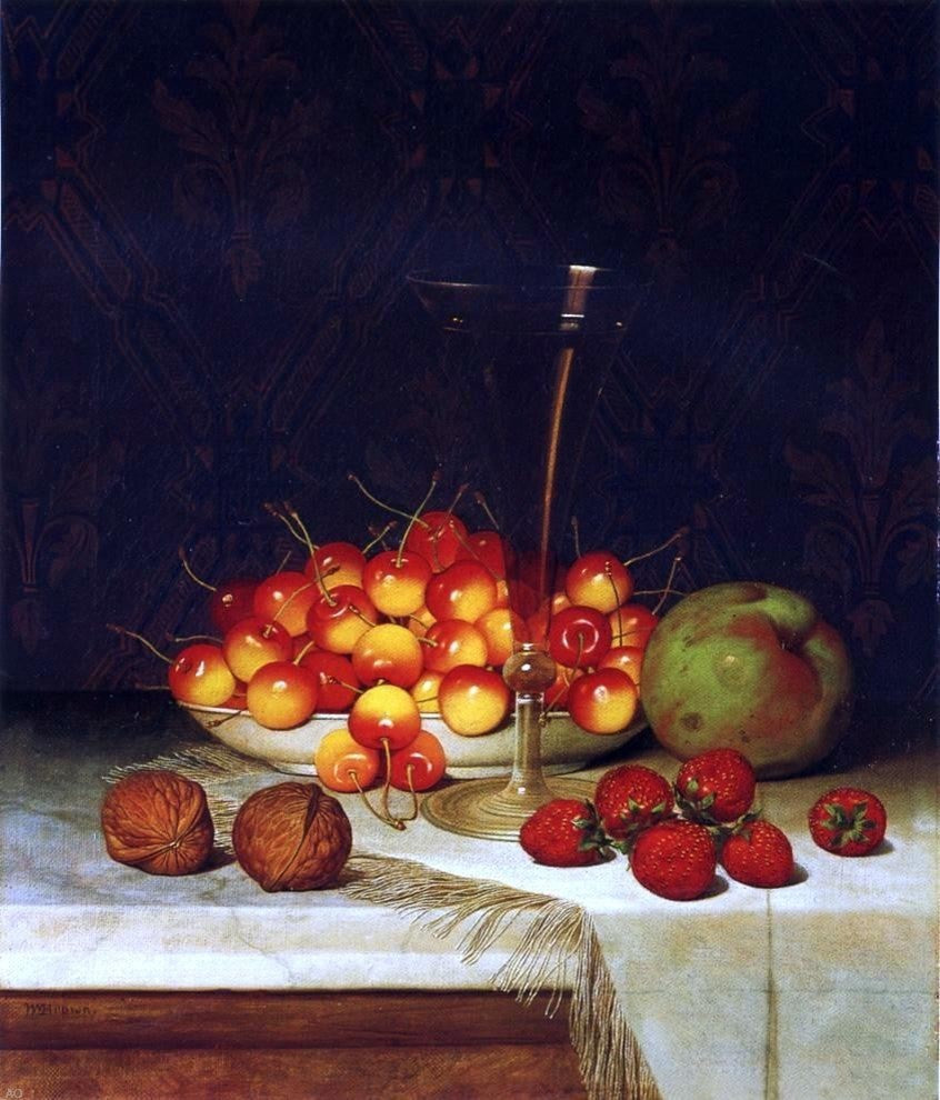William Mason Brown Fruit and Wine, Gallery Wrapped Canvas Print, 20"x25"