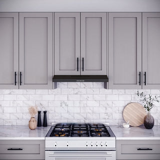 Streamline 30" Domenico Ducted Undermount Range Hood, Grit Black