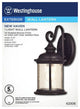 Westinghouse 6230600 Exterior Wall Lantern, Oil Rubbed Bronze
