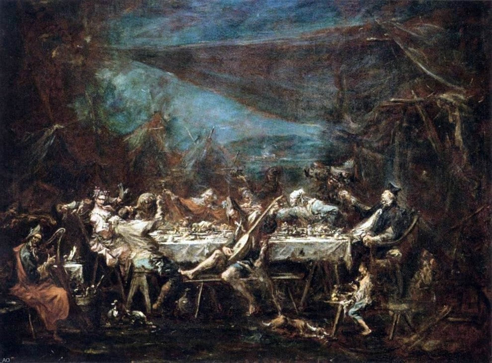 Alessandro Magnasco Gypsy Wedding Banquet, Gallery Wrapped Canvas, 21"x28"