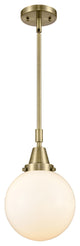 Innovations Lighting 447-1S-AB-G201-8-LED Beacon 1 Light 8" Mini Pendant