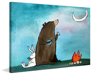 "Campfire Songs" Painting Print on Wrapped Canvas