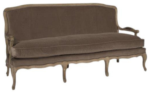 Coffee Upholstered Bastille Sofa, Traditional