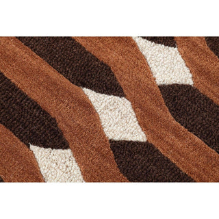 Retro Allure Area Rug, Rust, 5'x8'