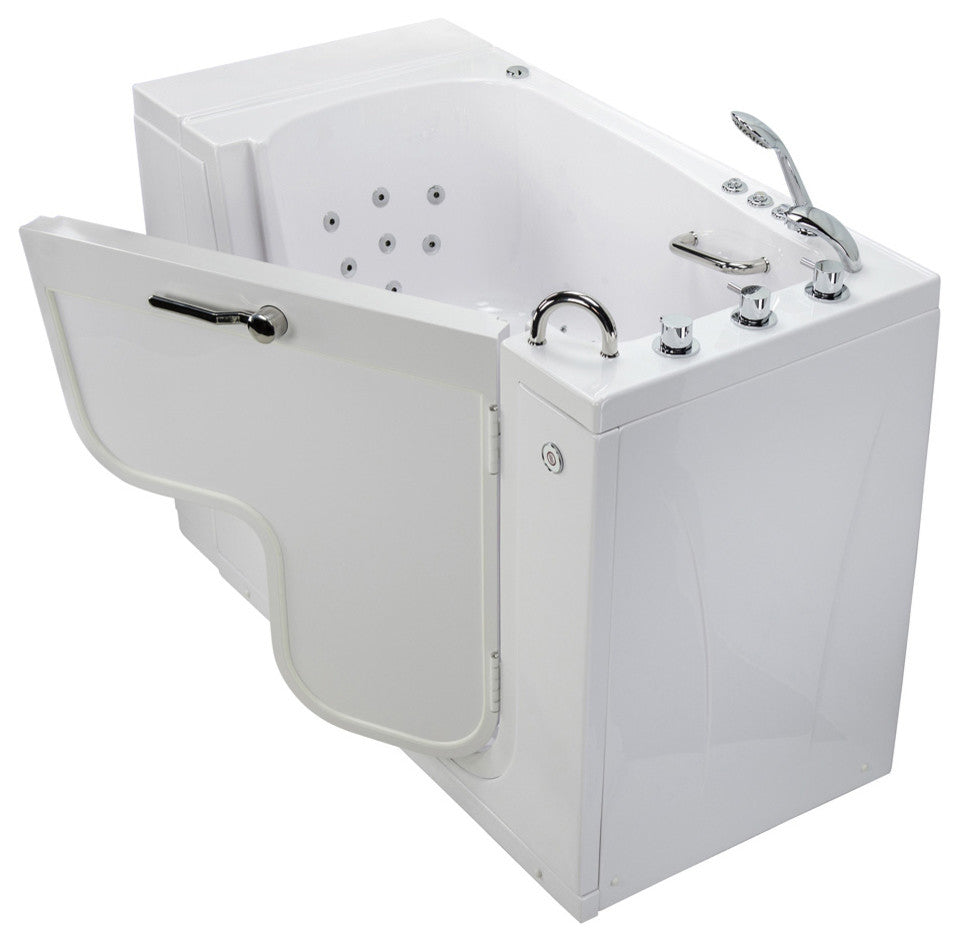 Transfer Acrylic Wheelchair Accessible Dual Massage Walk-In Tub 2" Drain