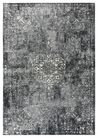 Panache PN6971 Gray Central Medallion Floral Area Rug, Runner 2'3"x7'7"