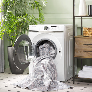 Safavieh Arizona Machine-Washable Collection ARZ199 Rug, Dark Sage/Ivory, 4'x6'