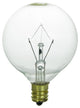 Sunlite 60 Watt G16.5 Globe, Candelabra Base, Clear