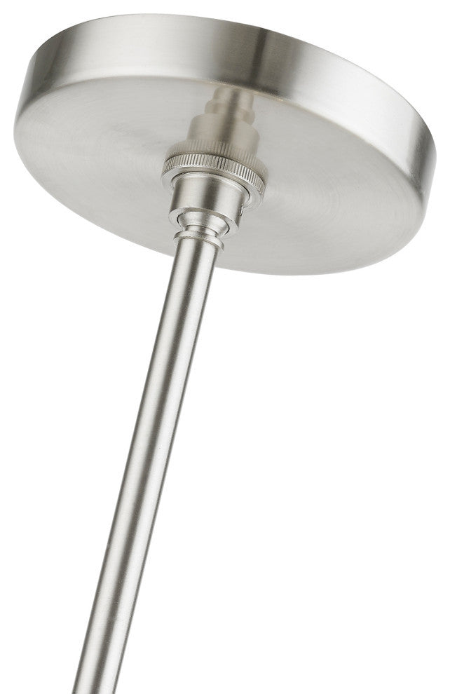 Uptown 6 Light Brushed Nickel Pendant Chandelier