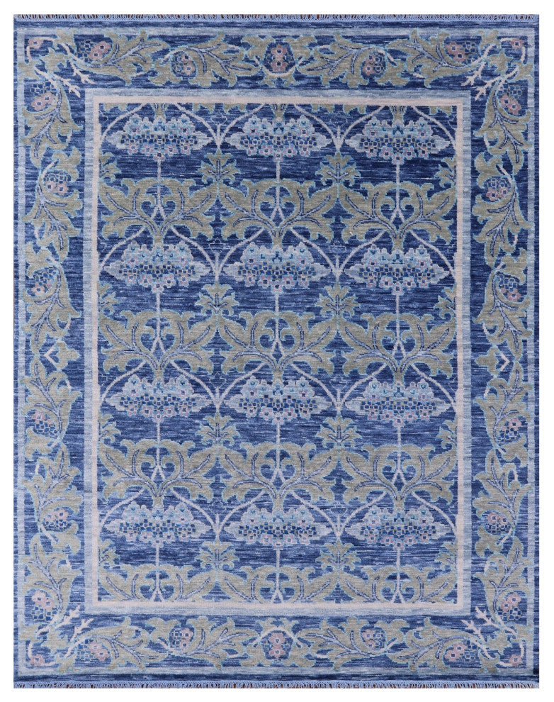 8' 0" X 10' 1" William Morris Handmade Wool Rug - Q13631