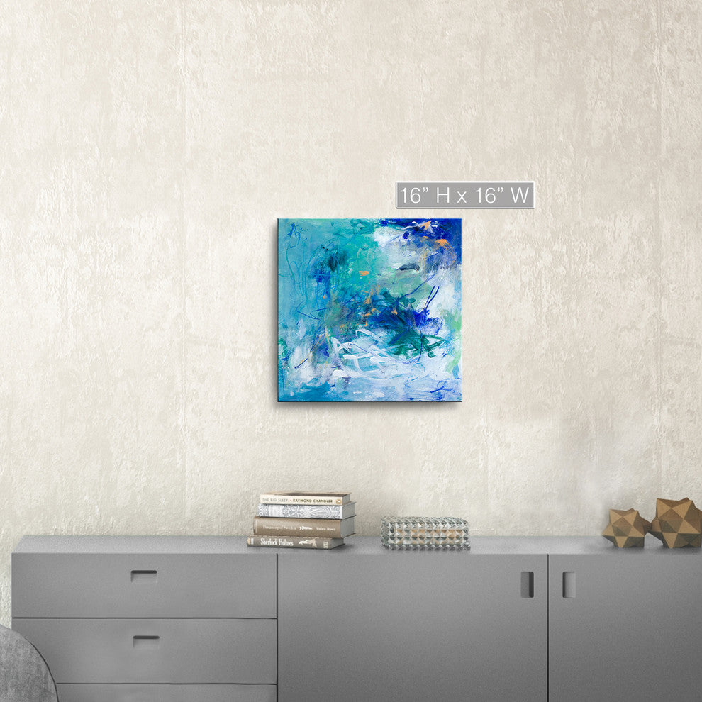 Ready2HangArt 'Blue Lagoon' Abstract Canvas Wall Art