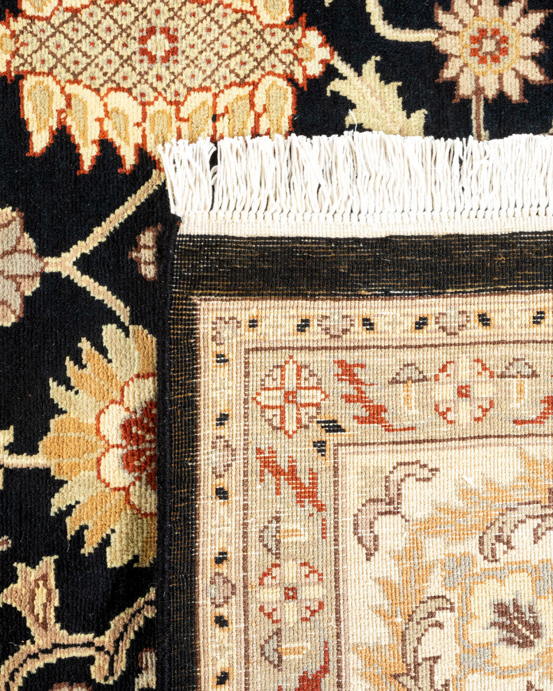 Mogul, One-of-a-Kind Hand-Knotted Area Rug Black, 8' 3" x 10' 4"
