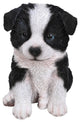 Realistic Border Collie Puppy Garden Statue