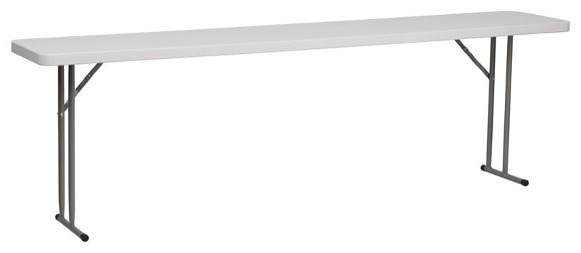 18x96 White Fold Train Table