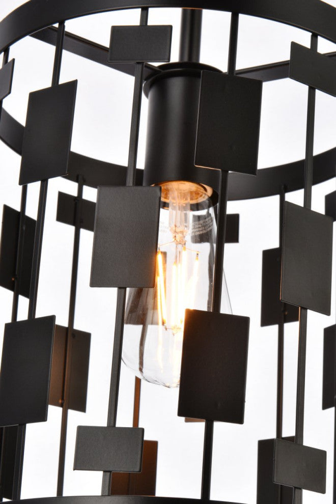 Louie 1-Light Pendant, Black