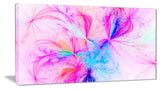 "Christmas Fireworks Pink" Digital Art Canvas Print
