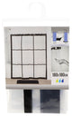 Transparent PEVA Shower Curtain Printed Design 71"x71", Black Window