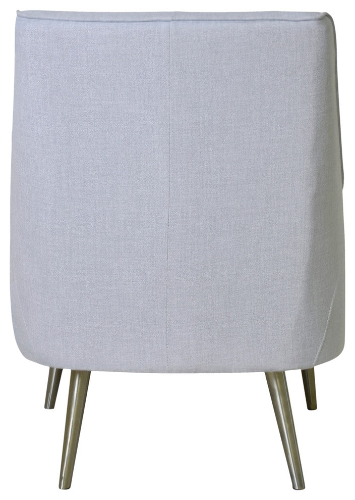 Pasargad Home Emily Wing Armchair, Beige