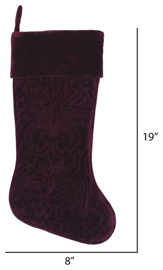 Vickerman Qtx17302 Decorative 8"X19" Christmas Eve Wine Christmas Stocking