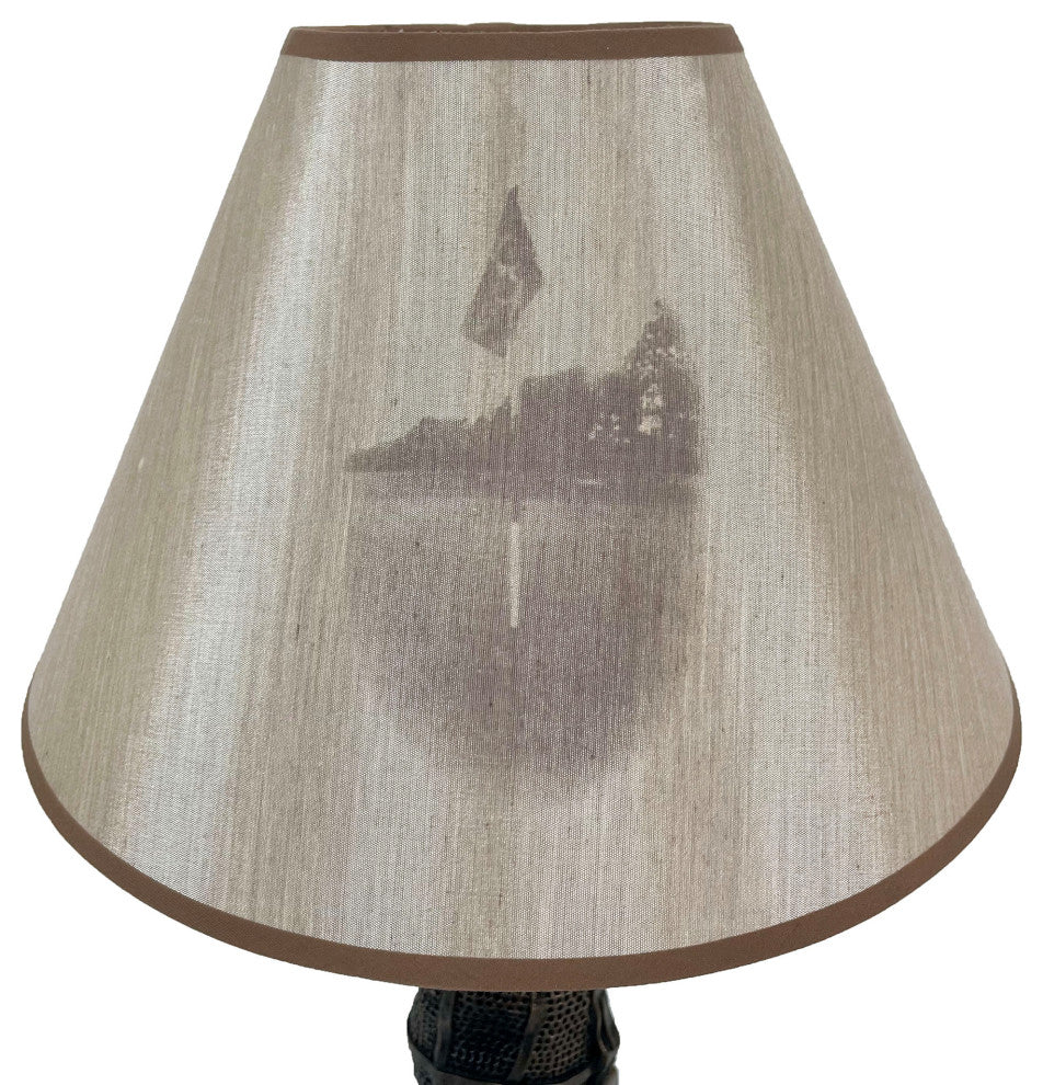 Golf Lovers Tee Light Golf Bag Table Lamp w/Decorative Shade