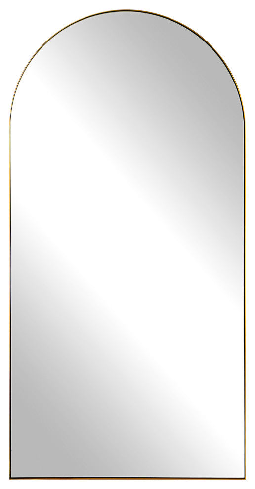 Uttermost Crosley Antique Brass Arch Mirror