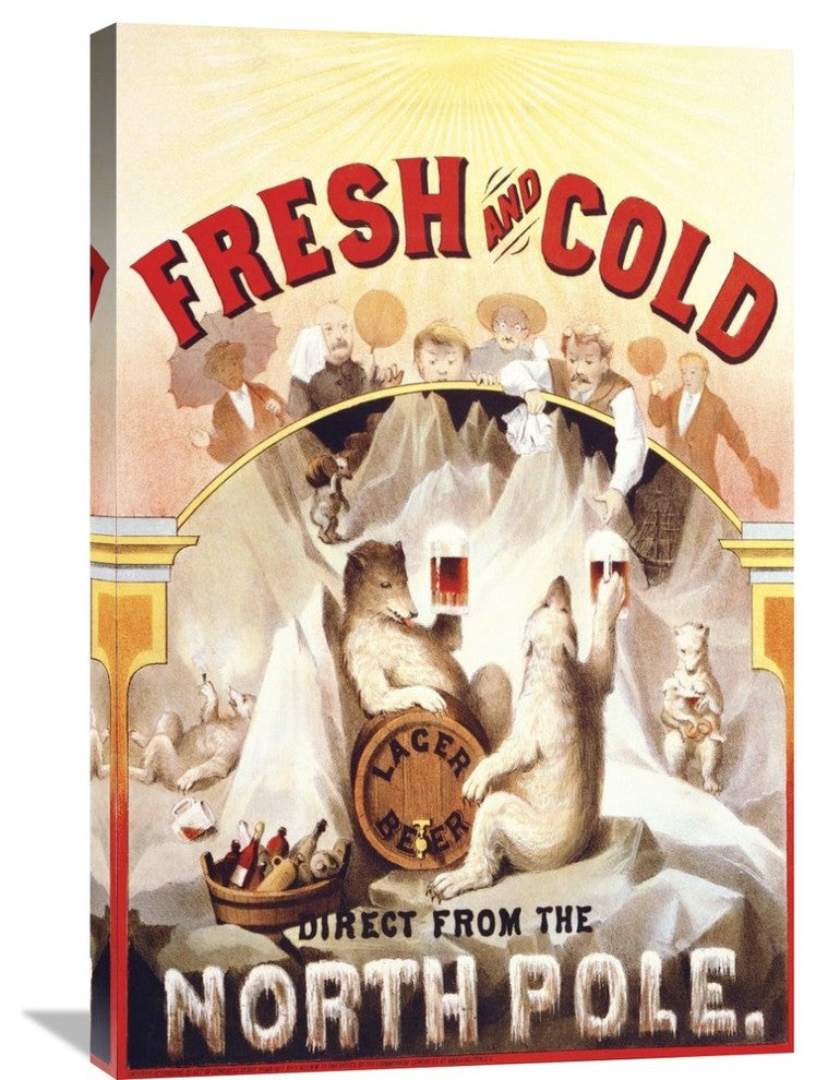 Fresh And Cold - Direct From The North Pole, 1877, 24"X36"