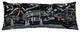 35" Black Aspen Nighttime Skyline Lumbar Decorative Pillow