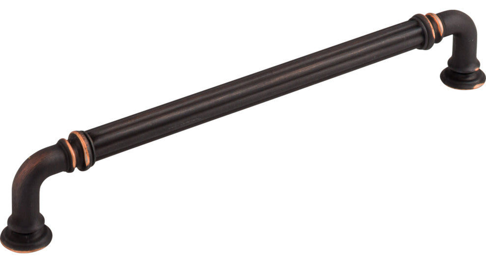 Top Knobs TK324 Reeded 7 Inch Center to Center Handle Cabinet - Brushed Satin