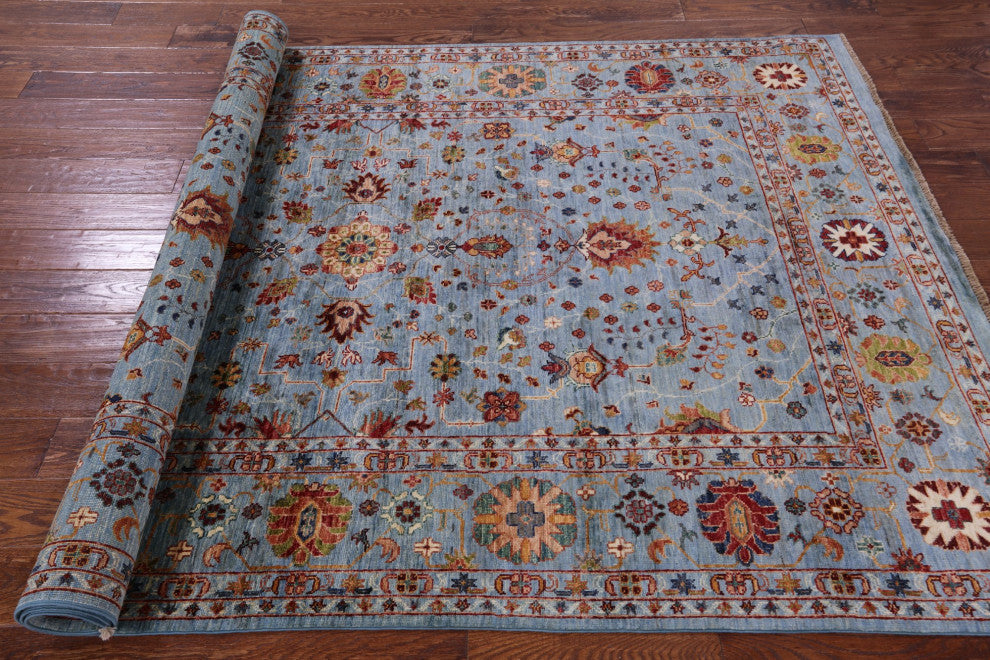 Persian Tabriz Hand Knotted Wool Rug 5' 6" X 8' 6" - Q12366
