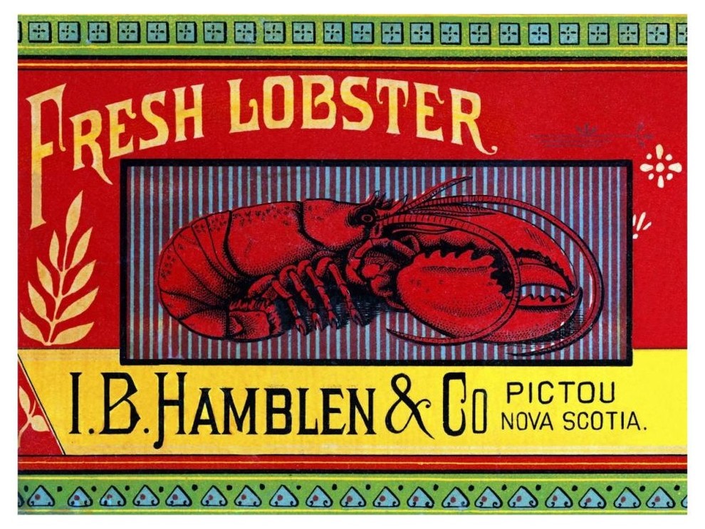 "Fresh Lobster" Digital Paper Print by Retrolabel, 46"x35"