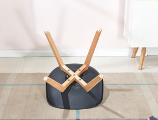 Mirage Mid Century Modern Side Chairs, Set of 2, Black