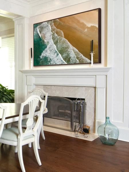 "Rolling Tide" Floater Framed Painting Print on Canvas, 60"x40"