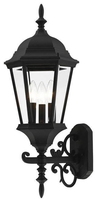 Textured Black Traditional, Historical, Outdoor Wall Lantern