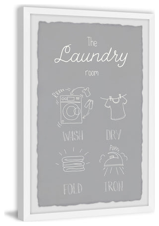 "Wash Your Clothes" Framed Painting Print, 8x12