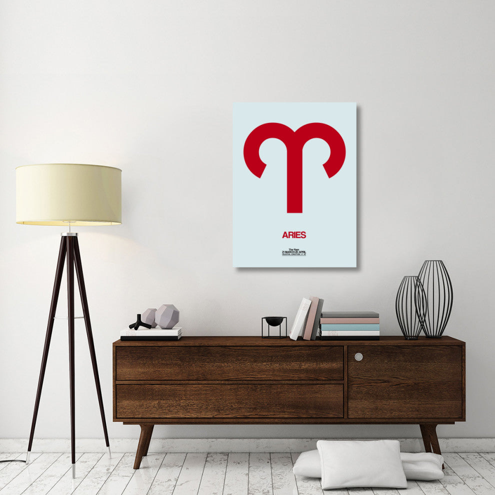 "Aries Zodiac Sign Red" Fine Art Print