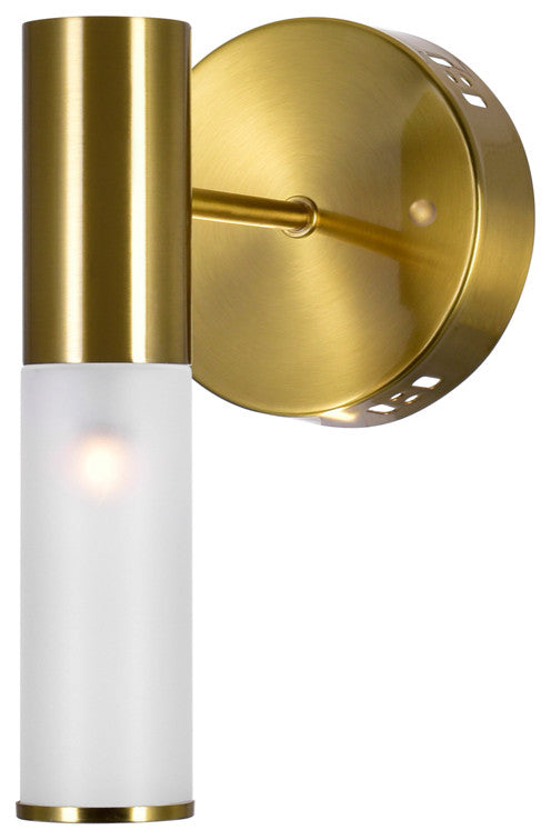 CWI Lighting 1221W7-1-625 Pipes 1 Light Sconce With Brass Finish