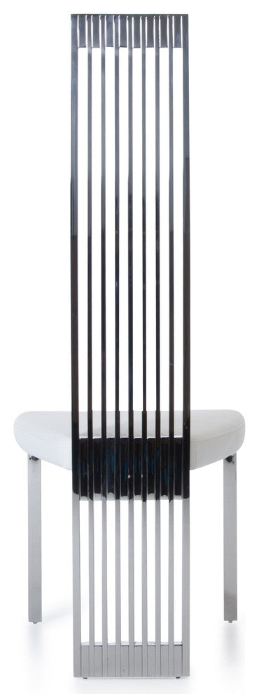 Millennium Dining Chair, White, Leatherette