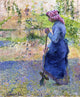 Camille Pissarro Paysanne Bechant, 20"x25" Wall Decal Print