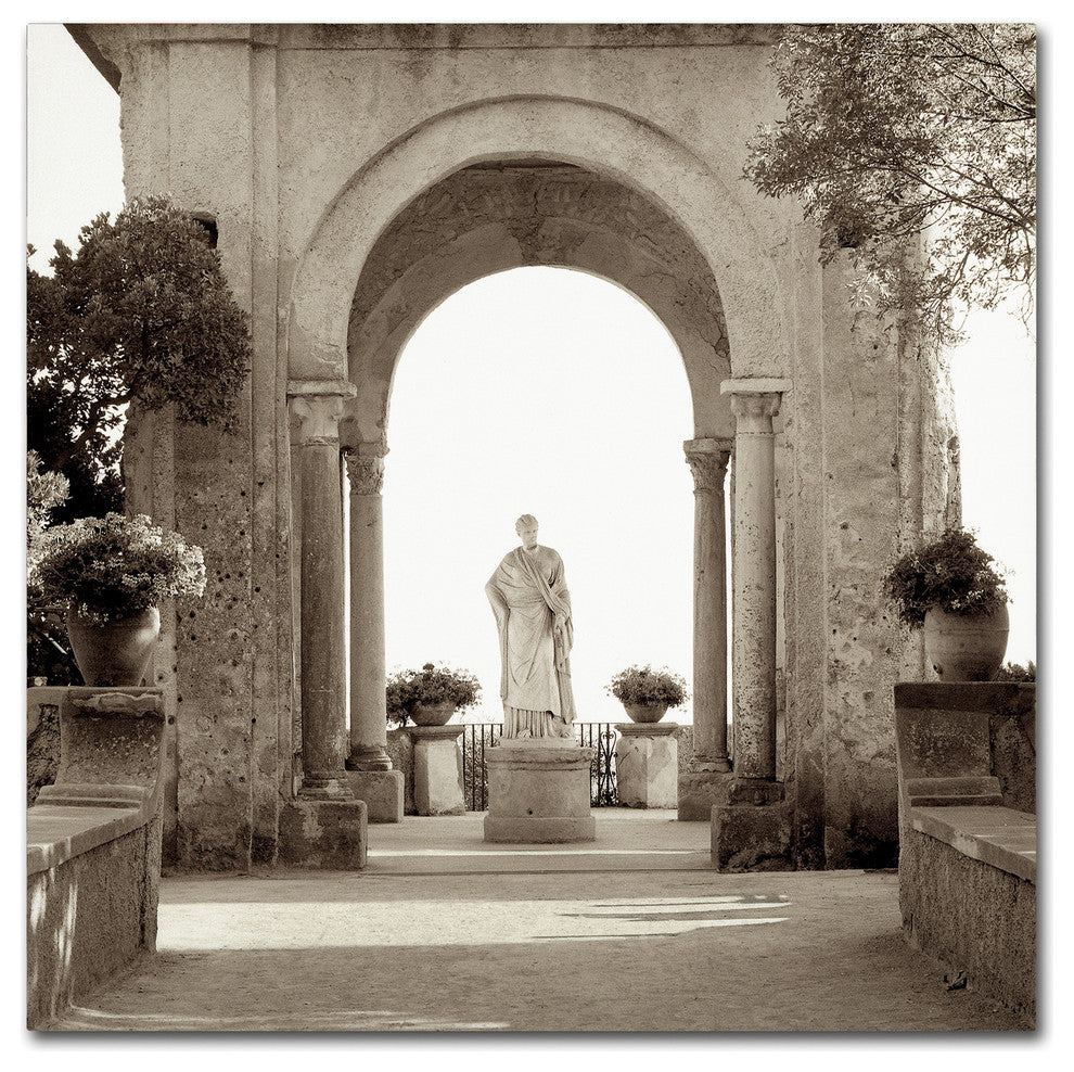 Alan Blaustein 'Giardini Italiano V' Canvas Art, 35x35
