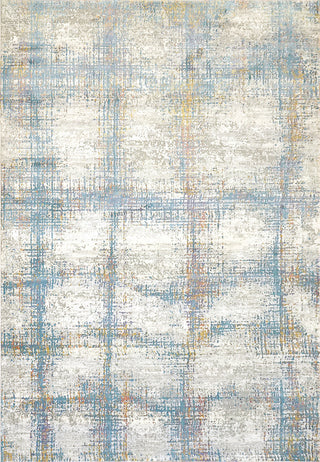 Valley Modern Area Rug, Gray/Blue, 6'7"X9'6"