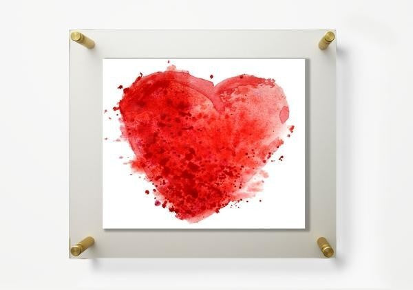 11x14" Clear UV Grade Acrylic Double Panel Floating Picture Frame Gold Hardware