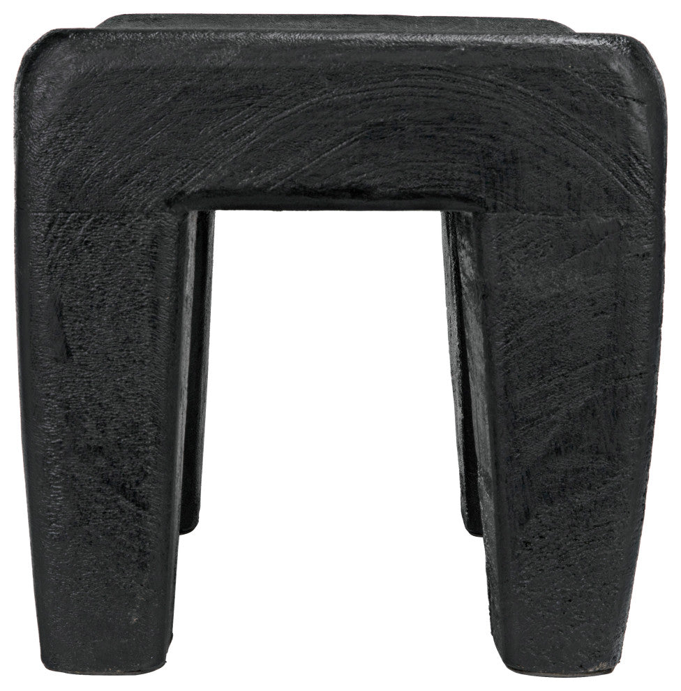 Sumo Stool, Black Burnt
