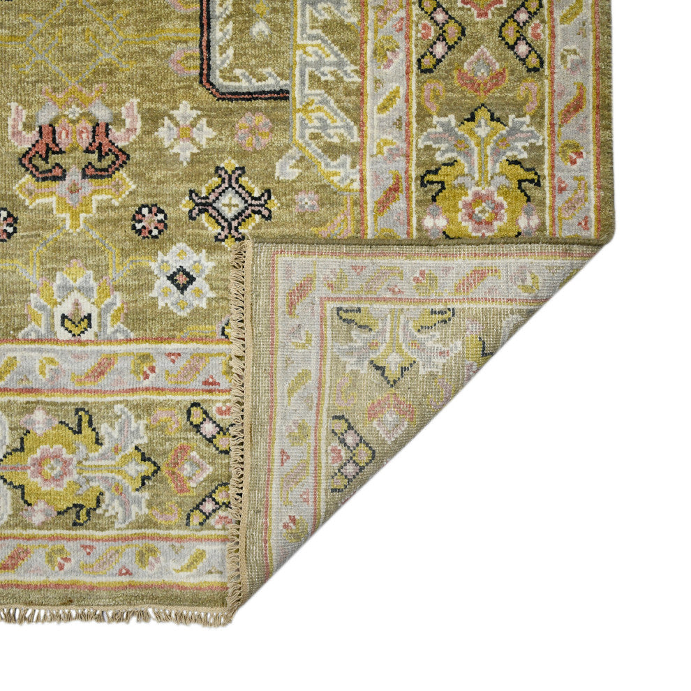 Bristol Harrow Area Rug, Gold, 12' x 15', Bordered